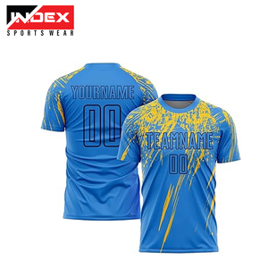 เสื้อยืดฟุตบอลสำหรับผู้ชายเสื้อฟุตบอลระบายอากาศชุดฟุตบอล - Product Image 4