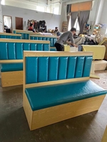 Meubles de restaurant, chaises de salle à manger et ensemble de canapés très brillants pour sièges Booth Cafe