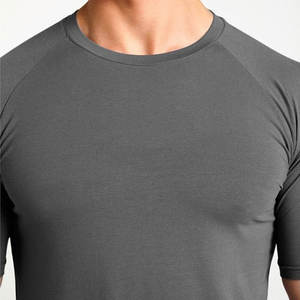 เสื้อยืดสำหรับผู้ชายเสื้อผ้าออกกำลังกายเล่นฟิตเนสตาข่ายโพลีเอสเตอร์แบบแห้งเร็วเสื้อยืดเพาะกายไซส์ใหญ่ - Product Image 6