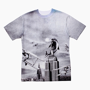 DTG Tops imprimés avec logo 100% coton T-shirts imprimés DTG Vente en gros Logo unisexe Design Imprimés personnalisés T-shirts Respirant - Product Image 1