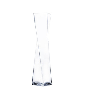VUT0424 - แจกันแก้วใสทรงบิดเกลียว - 4.7 x 24 - Product Image 1