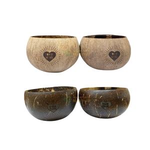 Venta al por mayor de cuencos de cáscara de coco natural con cuchara logotipo personalizado y embalaje al por menor por Eco2go Vietnam - Product Image 4