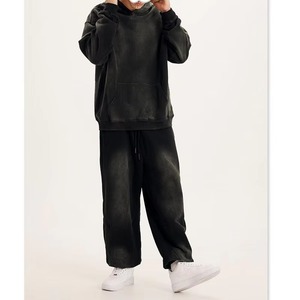 Sweats à capuche pour hommes de haute qualité personnalisés DTG Print Graphic Boxy Fit Heavyweight French Terry Acid Washed Zip up - Product Image 6