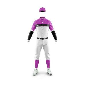 Uniformes de Béisbol Unisex Personalizables con Etiqueta Privada, Colores Sólidos, Tallas Grandes, Transpirables, 100% Poliéster, Cuello en V - Product Image 5