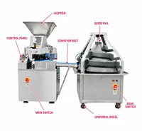 Machine automatique de roulage continu de la pâte à pain avec écran tactile, équipement de formage de la pâte pour boulangerie