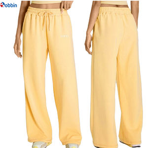 Ropa Deportiva para Mujer, Pantalones/Pantalones de Pierna Ancha con Cordón Delantero y Logotipo, Ligeros, Holgados, Transpirables, de Gran Tamaño - Product Image 2