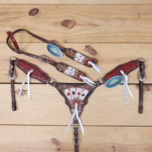 Horse Equine Western Leather Saddle with Full Tack Set Breastplate, Bridle Tooling & Carving Leather Manufacturer in India - Product Image 1