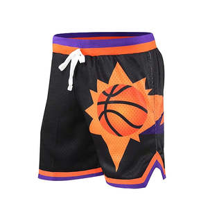Nouveau design Sublimation couleur unie qualité polyester porter Gym vierge basket-ball logo personnalisé maille shorts pour hommes - Product Image 2
