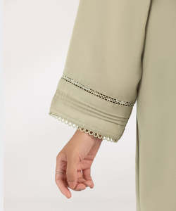 Vêtements islamiques de printemps de haute qualité Abaya musulmane à séchage rapide légère et respirante pour femmes Service OEM Fabricant professionnel - Product Image 3