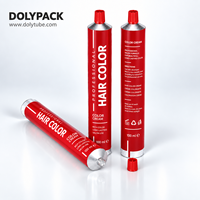Emballage en tube aluminium pliable pour crème colorante pour cheveux, pâte coiffante et bouclante, crème et lotion pour soins de la peau, impression personnalisée
