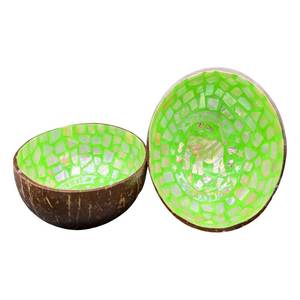 Nuevos cuencos de coco lacados de primera calidad Estilo único y diseño colorido para exportación a granel - Product Image 3