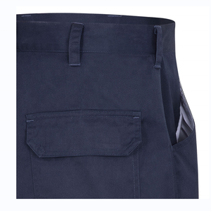 Pantalones de trabajo de sarga de algodón FR reflectantes de alta visibilidad para hombres Pantalones de trabajo de carga de seguridad con reflector Pantalones DE TRABAJO resistentes a las llamas - Product Image 3