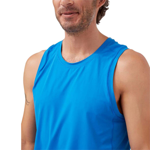 2024 hommes respirant sans manches Fitness débardeur couleurs unies tricoté impression brodé poche en gros pour la course à pied Sports - Product Image 5