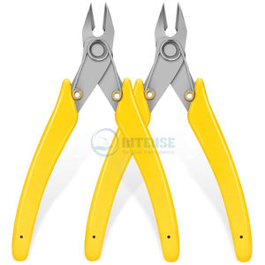 Lot de 2 pinces coupantes légères réutilisables en acier inoxydable, 5,5 pouces, pinces coupantes de précision pour la fabrication de bijoux - Product Image 1