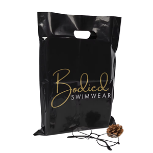 Wholesale Bulk Recyclable Side Gusset Die Cut T-Shirt Plastic <b>Bags</b> with Handle for Supermarket Business Promotion - Product Image 5