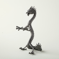 Support de sphère artisanal en gros, support drôle en forme de dragon volant, compatible avec sphères de 5-6 cm pour la décoration de bureau
