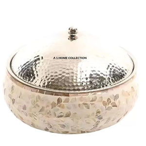 Material de nácar de excelente calidad, cacerola hecha a mano, tamaño personalizado, nuevo calentador de comida de lujo. - Product Image 2