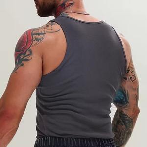 Débardeur de musculation pour homme en coton, dos en Y, personnalisé, vente en gros, OEM, débardeur de musculation pour homme - Product Image 5