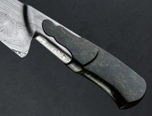 Couteau de Chef en Acier Inoxydable de Haute Qualité, Lame Affûtée, Manche en Bois, Fait Main, Ambidextre, Lame de 8-9,9 pouces pour Utilisation en Cuisine - Parfait - Product Image 6