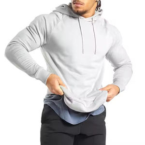 Alta calidad Streetwear Basics Pullover Mens Gym Hoodie Ropa informal Transpirable Venta al por mayor Venta caliente Sudadera con capucha de tamaño personalizado - Product Image 4