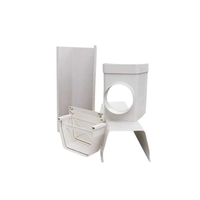 Gouttière en plastique PVC fiable, durable, étanche, style moderne, solution de drainage d'eau pour toiture, fournisseur du Vietnam, OEM, ODM