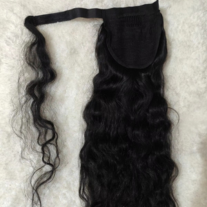 ผมต่อหางม้าของมนุษย์ม้วนเด้งด้วยเนื้อนุ่มเพื่อให้ได้ทันทีและดูเป็นธรรมชาติในการจัดแต่งทรงผมในทุกๆวัน - Product Image 1