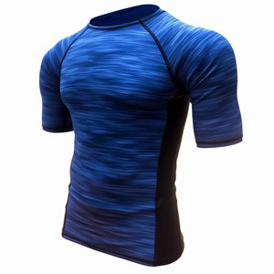 Camiseta Deportiva UPF50+ para Hombre, de Secado Rápido, Transpirable, Ecológica, de Spandex/Nailon, Manga Corta, Diseño Flexible, Personalizable - Product Image 5