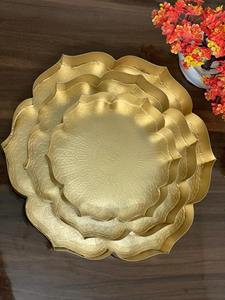 Nouvel arrivage de grand bol en métal lourd Pooja Thali en métal Urli pour la décoration de Diwali Urli en laiton forme directe Fabricant local - Product Image 5