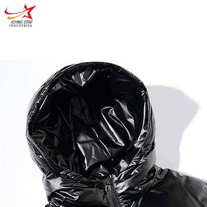 <b>Men's</b> Lightweight <b>Waterproof</b> <b>Packable</b> Puffer <b>Jacket</b> Winter Warm Thicken Parka with Stand Collar Full Zip Bubble Coats Front Logo - Product Image 2