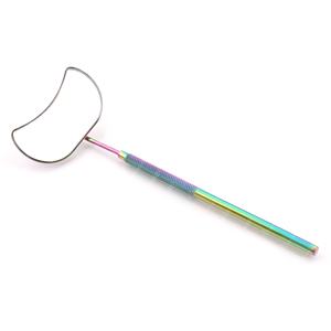 Miroirs à cils faits à la main avec poignée, diamant carré, nouvelles formes portables de miroir, couleur et emballage personnalisés - Product Image 2