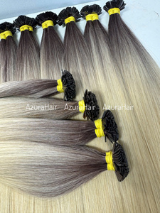 ลดราคาเดือนกันยายน ขายส่ง-ขายปลีก ผมต่อเวียดนามแท้ คุณภาพพรีเมียม แบบ Double Drawn ต่อแบบ Machine Double Weft  ปลายแบน  ต่อแบบเคราติน  เนื้อผมนุ่มสลวย - Product Image 4