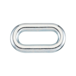 YID034 Hebilla de anillo ovalada de aleación de acero de alta resistencia con caja de acabado de zinc blanco embalado - Product Image 1