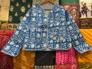 เสื้อแจ็คเก็ตบุนวมสไตล์โบฮีเมียนทำด้วยมือเสื้อโค้ทพิมพ์ลายสำหรับฤดูใบไม้ร่วงฤดูหนาวกระดุมเติมระบายอากาศได้ดีของขวัญวันหยุด - Product Image 5