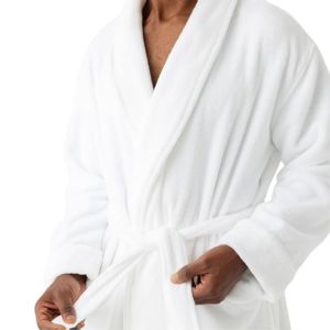 เสื้อคลุมอาบน้ำผู้ชายมีฮู้ดผ้าฝ้าย100% สุดหรู | เสื้อคลุมยาวบุนวมฤดูหนาว | ชุดนอนกันหนาว | ผู้ผลิตขายส่ง - Product Image 3