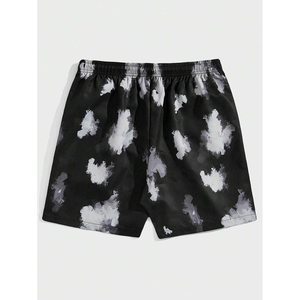 Gran oferta, pantalones cortos de verano con estampado de pintura al óleo y cintura con cordón, pantalones cortos de talla personalizada para hombre de Street Life para hombre - Product Image 3