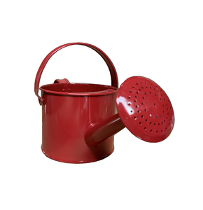 Regadera decorativa única de Metal rojo, regadera duradera, caña de riego de Metal chapada en cobre antiguo con diseño simple rojo - Product Image 3