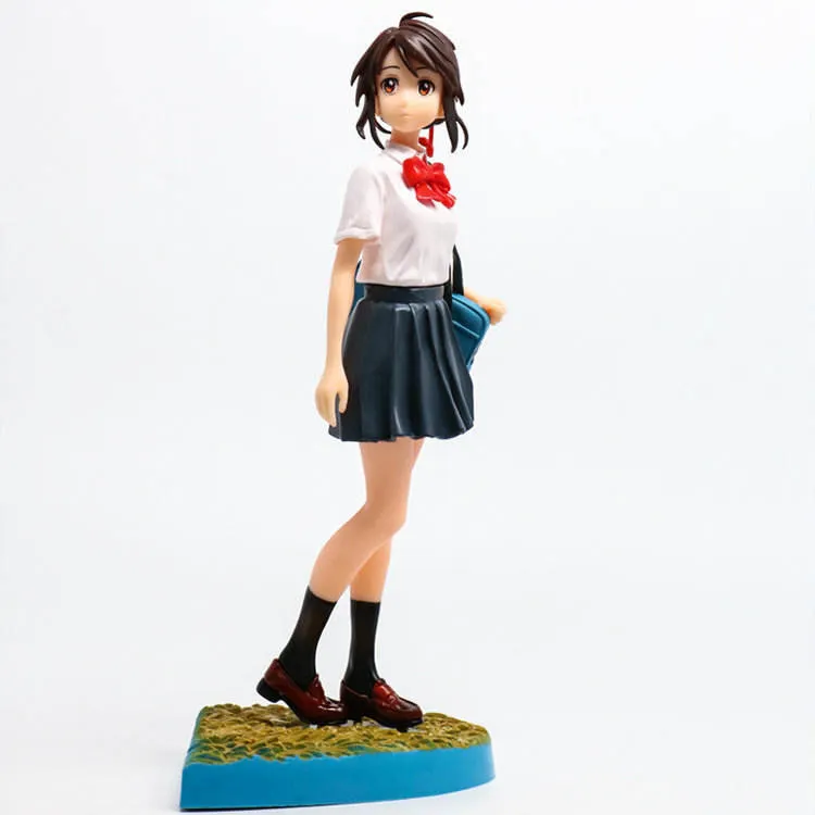 Personalizado 2 estilos 20cm Anime figura juguetes tu nombre Tachibana Taki Miyamizu Mitsuha PVC figuras de acción juguetes colección modelo Gif