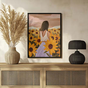 Support de toile pour peinture « Soirées de tournesols » - Product Image 1