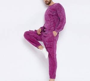 Chándal de lavado ácido para hombre, cómodo, transpirable, totalmente personalizado, de primera calidad, chándal de lavado ácido para hombre con tarifa razonable - Product Image 5