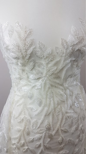 Parche de encaje bordado Floral cosido con adorno de diamantes de imitación para vestidos de boda trajes de baile accesorios nupciales para el cabello - Product Image 4