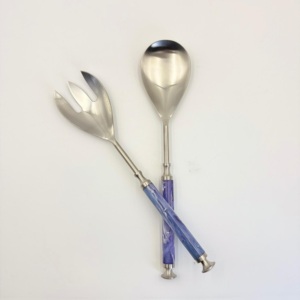 Juego de Cuchara y Tenedor para Servir de Acero Inoxidable con Juego de Servidores de Ensalada de Metal de Primera Calidad a Precio de Oferta - Product Image 2