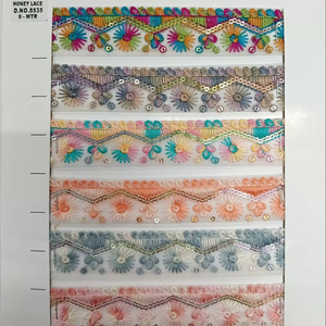 Dentelle brodée florale élégante et écologique pour les affaires, style, décoration d'intérieur, artisanat, vêtements, sacs, chaussures, cadeaux - Product Image 1