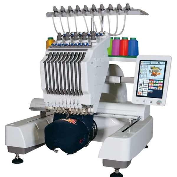 Used Industrial Computerized 1200rpm Embroidery Machine Single Head 12-15 Multi Needles for Hat T-shirt Cap Embroidery Sale New
