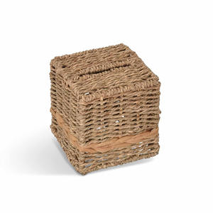 Caja de pañuelos de rafia natural de tamaño personalizado y logotipo cajas de algas marinas tejidas rectangulares al por mayor - Product Image 6