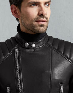 Chaquetas deportivas de moto de cuero genuino de alta calidad para hombres Custom 2025 Chaqueta de moto de cuero al por mayor de alta calidad - Product Image 4