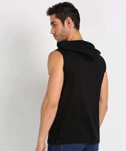 Men Hooded <b>sleeveless</b> <b>Hoodies</b> - Product Image 3
