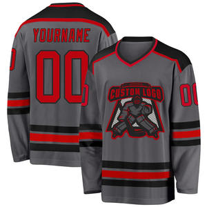 Venta al por mayor de alta calidad Premium Jersey OEM Servicio de sublimación de alta calidad Camisetas de hockey sobre hielo - Product Image 2