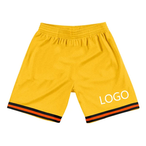 Short sportif en maille pour hommes, avec logo personnalisé et décoration à motif solide - Product Image 2