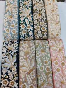 Tela de encaje de tul de red de moda con vestido de flores vintage vívido 3D fabuloso - Product Image 2