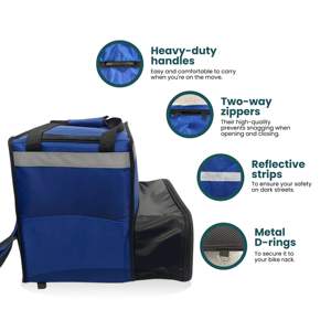 Mochila Expandible Aislada de Poliéster para Entrega de Alimentos, Impermeable y Fácil de Transportar, Gran Capacidad de 20L - Product Image 2